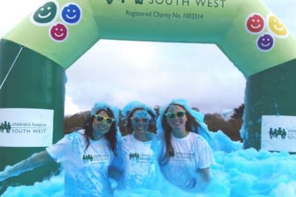 Hospice holds Bubble Rush event
