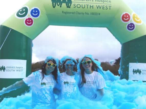 Hospice holds Bubble Rush event