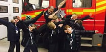 Cubs visit fire station