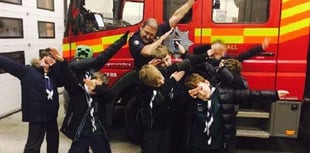 Cubs visit fire station