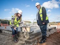 First bricks in new Cornish housing scheme