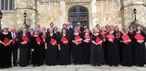 Choir in full voice at Windsor Castle