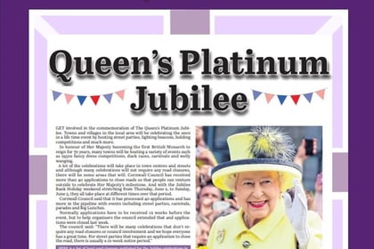 Don’t miss this week’s Cornish Times Queen’s Platinum Jubilee pull-out