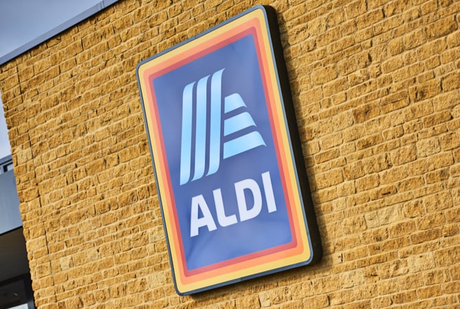 Stock photo of an Aldi store sign