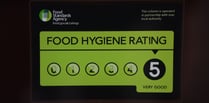 Food hygiene ratings given to four Cornwall establishments