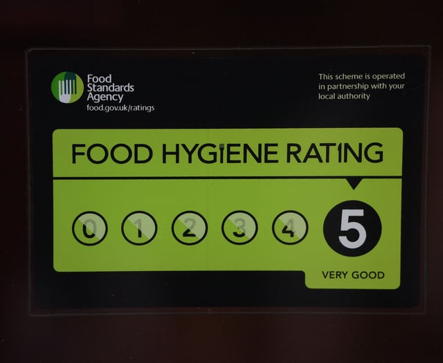 Food hygiene ratings given to four Cornwall establishments