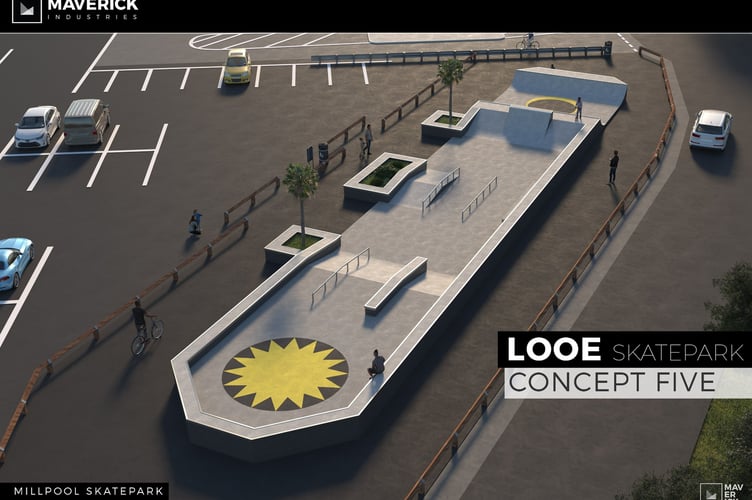 A concept image of Love Skatepark