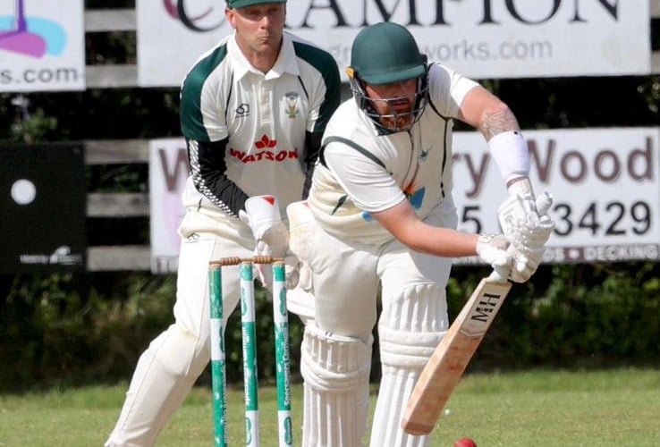 Matt in action against Hayle last summer.