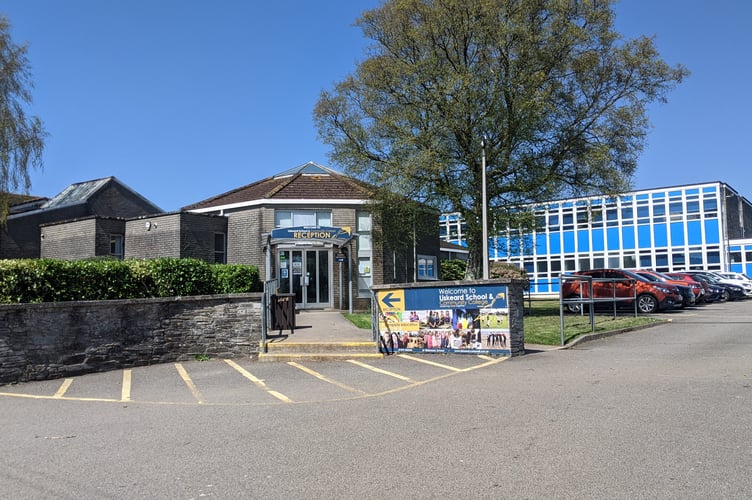 The front of Liskeard School and Community College