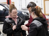 Welcoming students for a tour