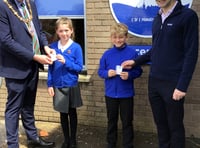 Pupils presented with coronation badges