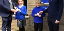 Pupils presented with coronation badges