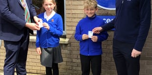 Pupils presented with coronation badges