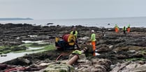 Sewage outflow pipe near Downderry's primary school reopens