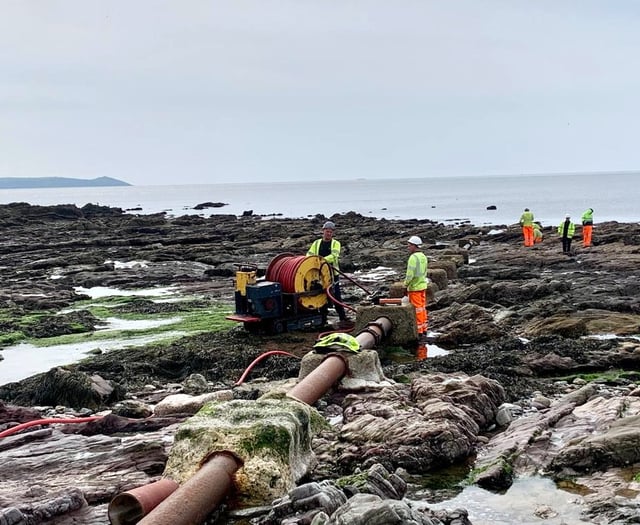 Concerns raised as outflow pipe near school reopened