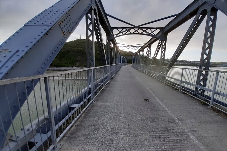 the striking Little Petherick Bridge near Padstow, designed by W.R Galbraith