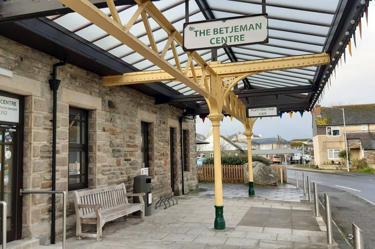 The former Wadebridge Station as it stands today, as the John Betjeman Centre