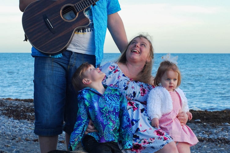 Luke Middleton with his family