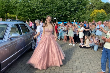Year 11s celebrate at the Callington Community College Prom