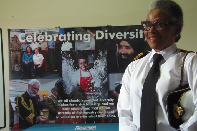 Hon Capt Golding hears about diversity and inclusion in the Royal Navy