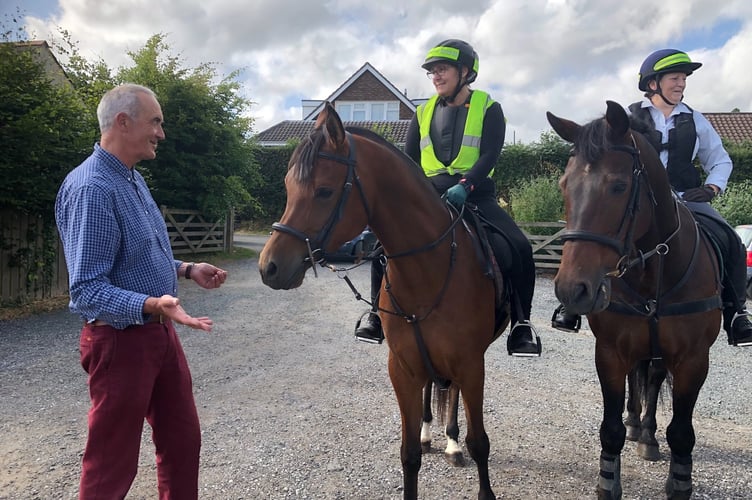 THE congregation were delighted to see seven horses and their riders taking part