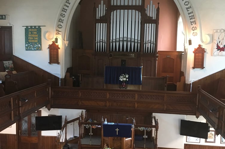 Inside the chapel 