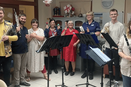Bodmin Hospital halls filled with orchestral music