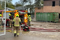 Fire crews respond to building fire in St Austell 