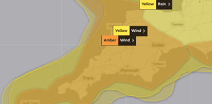 South West set for further bad weather as warning upgraded to amber