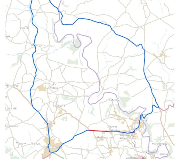 Road closure near Callington following emergency tree removal 