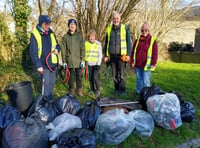 Bodmin Tidy It Team complete first litter pick of the year