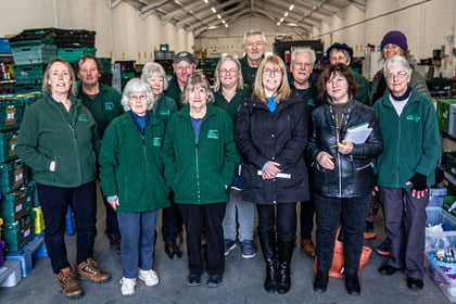 Councillors given tour of Liskeard foodbank warehouse