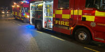 Fire crews battle blaze at block of flats