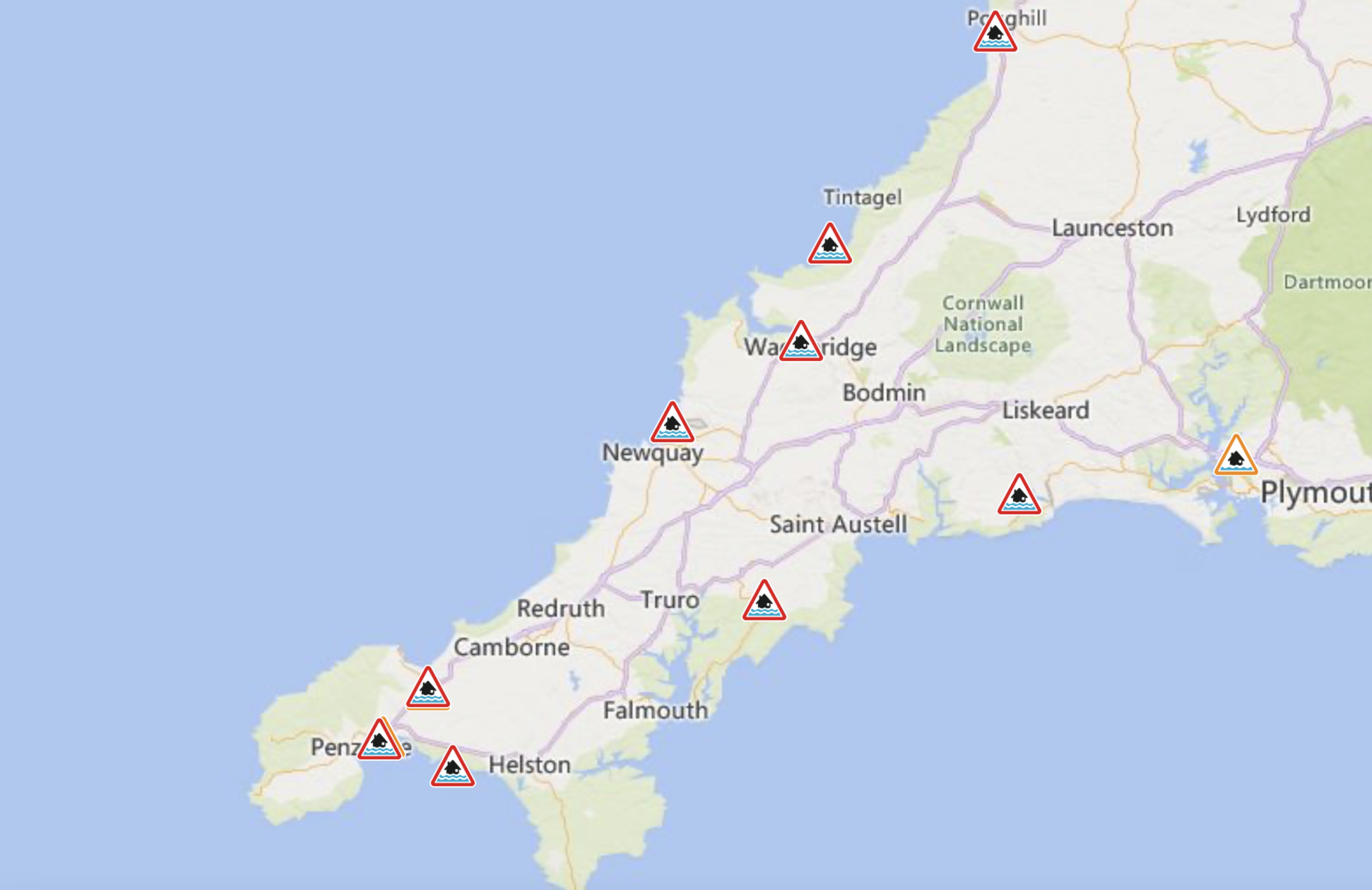 Flood warnings issued for Cornwall following stormy weather | cornish ...