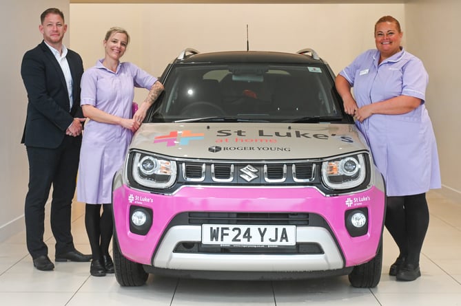 Caption - New car handover by Roger Young based in Saltash to nurses from St Luke's Hospice Plymouth.


Photo by Paul Slater Images Ltd