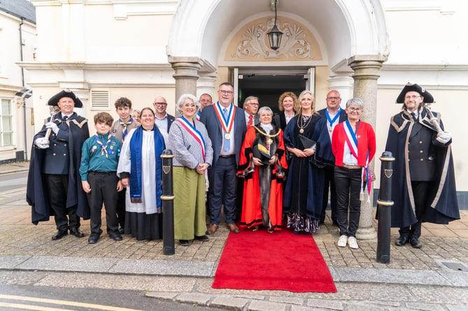 Dignitaries from across Cornwall and Plymouth attended the Saltash Mayor Making