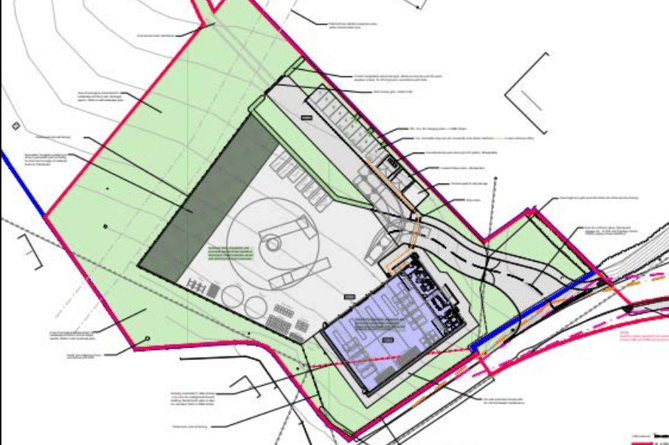 The layout of the proposed site