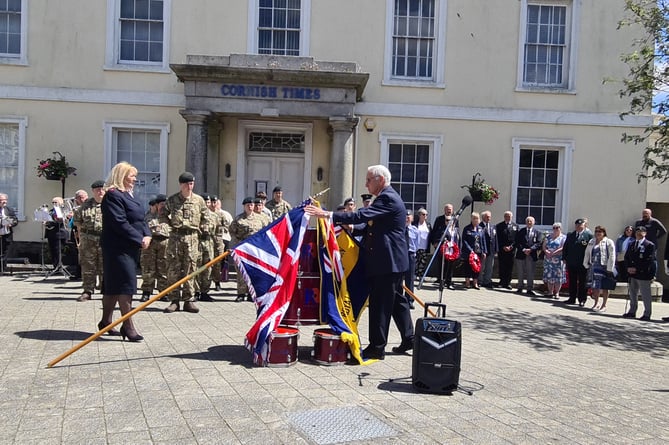 The iconic Drum Head service was held on Liskeard Parade to mark D-Day 80. (Picture: Chris Sutton)