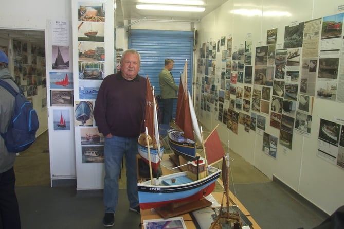 Boatbuilding may have ceased in Looe a few years ago but model boats are still being constructed by enthusiasts like Joe Bussell who put some of his creations on display. (Picture: John Collings)