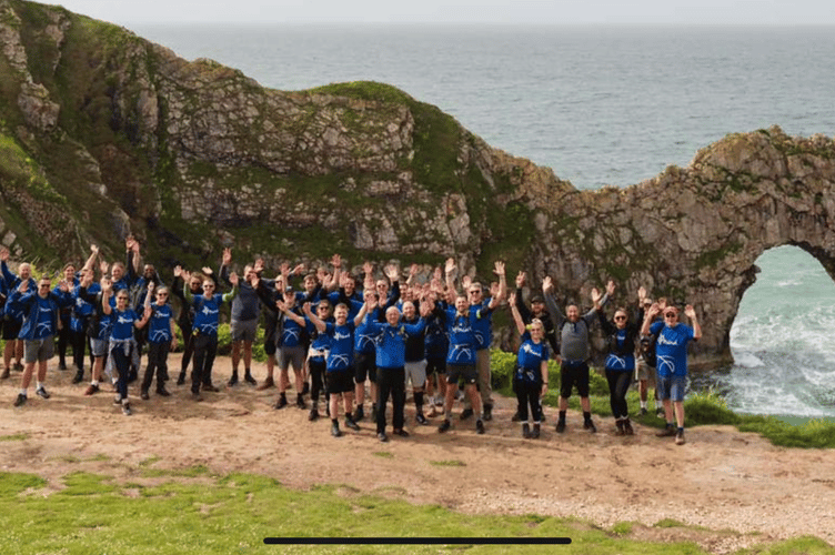 Tesco colleagues on the Jurassic Coast