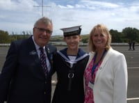 Royal Navy recruit passes muster despite setbacks