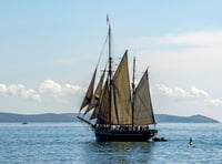 Westcountry ketch Bessie Ellen visits Cornwall on Birthday tour