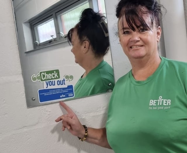 Mirrors in leisure centres to reflect important NHS reminder