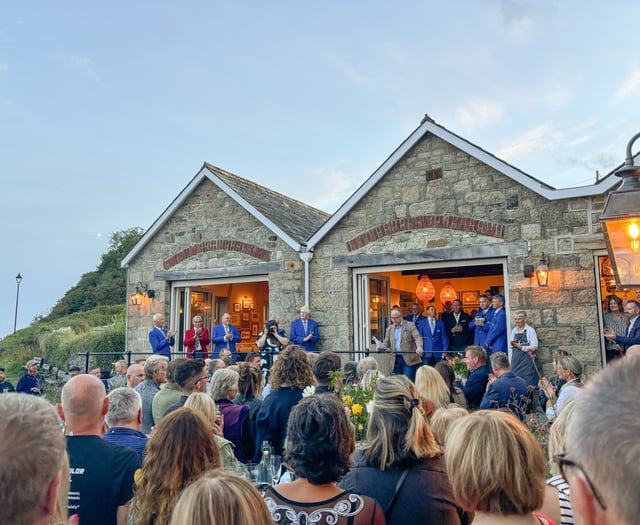 Historic harbourside pub damaged by fire officially reopens