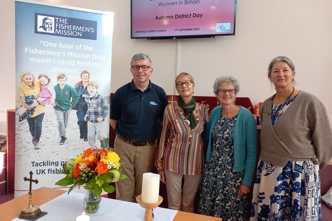 PICTURED (l to r) at the Methodist Women in Britain District Day at Dobwalls are MWiB District Julian Waring, Bren Stuart-White, Louise Froggatt and Tracy Lyall