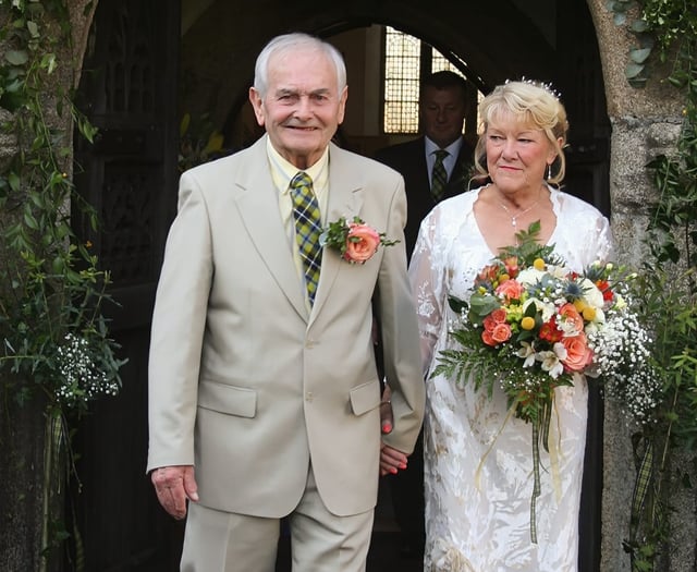 Callington couple issue 'love message' after getting married