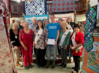 Quilters and crafters give £700 to charity