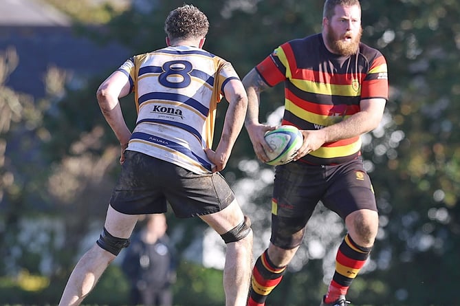 Former Launceston prop Andy Knight was making a rare appearance for Saltash. Picture: Glen Rogers