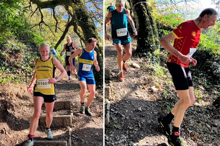 Helen Morse (160) and Sarah Myford (163) in action at the Rosemullion 10K. Pictures: Rosemullion 10K