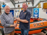 Birthday and retirement party for Looe lifeboat ops manager